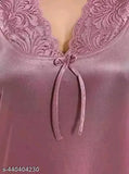 Satin nighty set, Yesbela style, soft and breathable fabric for women's comfort