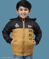 Kids comfortable winter jacket, polyester, solid color for outdoor play