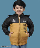 Kids comfortable winter jacket, polyester, solid color for outdoor play