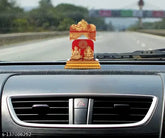 Indian Lakshmi Ganesha Murti Idol Set - Handcrafted religious figures for puja and home decor, suitable for car or desk