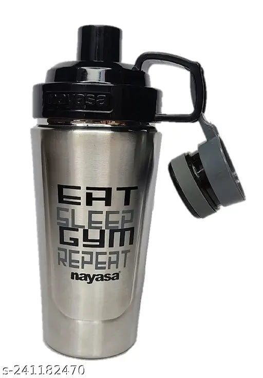 Green Stainless Steel Gym Shaker 900ml - Advanced leak-proof bottle for fitness shakes and smoothies, India