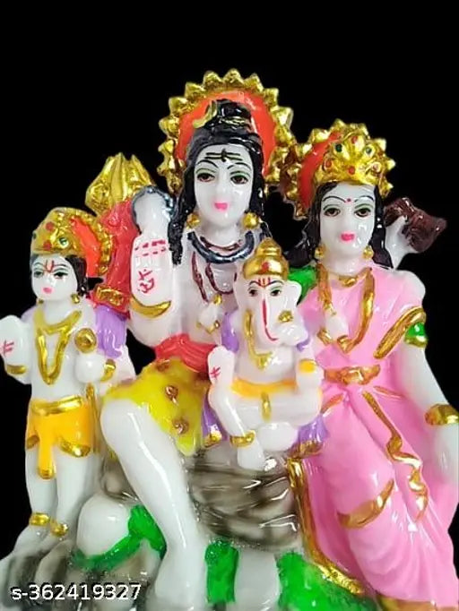 Marble Shankar Shiv Parvati Murti statue, high-quality material, 65 inches, handcrafted by skilled artisans, for home mandir or office gift