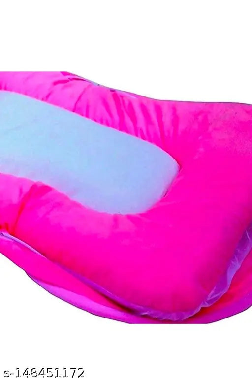 Pink cotton kids mosquito net (Venton Fibre), ideal for mild winter, breathable view mesh, heart-shaped pillow