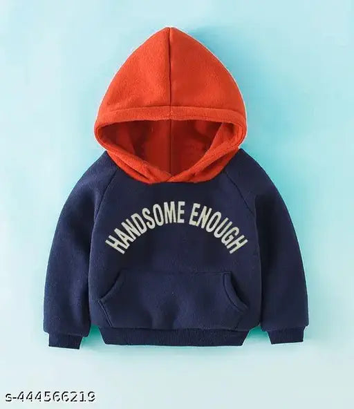 Comfortable Kids Winter Polycotton Printed Hoodie/Fleece Jacket for Cold Weather, Size: 6-12 Months to 9-10 Years