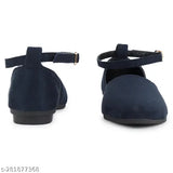 Blue velvet ankle sandals, adjustable and stylish Tod Wear for parties and daily wear