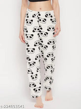 Women's fleece winter lower track pant/pyjama - warm and soft, perfect for relaxed winters, knee-length, elasticated waistband, two pockets, India origin