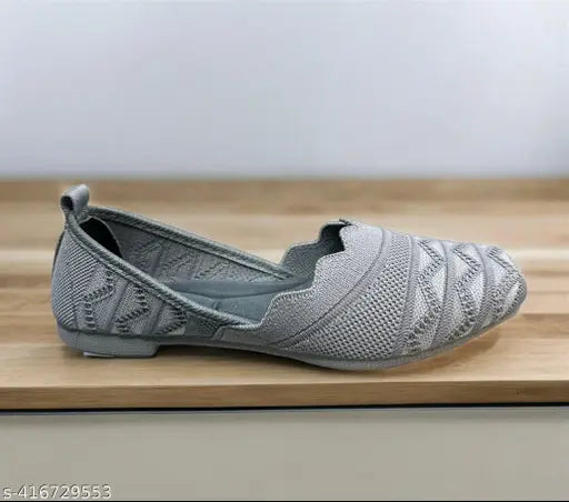 Canvas bellies women's comfortable flats - solid pattern Indian ballerinas