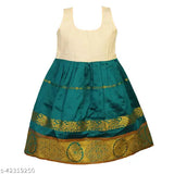 Art Silk Senbagaa Pavadai Lehenga-Choli with Waist Belt, embellished design, available in multiple sizes from 0-12 months, country of origin: India