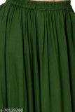 Rayon women's kurta and skirt set, embellished design, easy care, ideal for any occasion, India origin