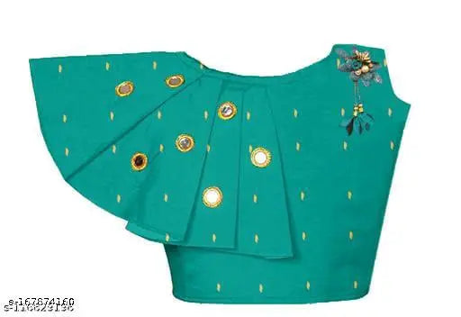 Blue taffeta silk Lehenga Choli set, stylish Indian ethnic wear for girls, embellished jacquard pattern, perfect festive outfit