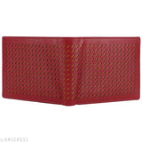 Red & yellow genuine leather bi-color men's wallet (SHUBHAM 3122RY), featuring 8 card slots, 3 secret compartments, and a coin pocket