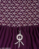 Indian Georgette Anarkali Sharara Set for Festival & Wedding, embellished, suitable for 1-3 years