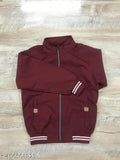 PU boys windcheater, solid color, long sleeves for 4-5 to 10-11 years old clothing