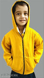Cotton boys & girls jacket/hoodie, solid color with a zip and pockets, size 18-24 months