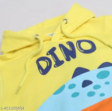 Unisex kids cotton fleece hoodie with printed design, warm and comfortable for colder months, boys size available in various colors