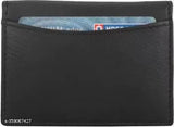 Violet mini, genuine leather RFID protected slim wallet for men's gift, four compartments, premium quality