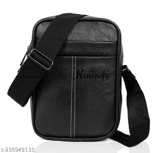 Synthetic white Parsley Combo men crossbody sling bag pack of 2 - great for office or travel, adjustable strap