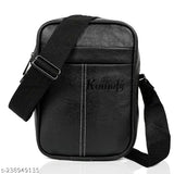 Synthetic white Parsley Combo men crossbody sling bag pack of 2 - great for office or travel, adjustable strap