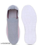 Pu leather slip-on casual shoes for women, solid design in multiple sizes from India (IND-4 to IND-8)