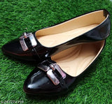 Patent leather ballerinas - Casual, formal, partywear belly shoes in sizes IND-3 to IND-8