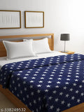 Microfiber reversible winter comforter for king size double bed, breathable and hypoallergenic. U-shaped quilted design with extra filling for warmth and softness, dust mite resistant