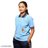 Short-sleeve cotton blend solid T-shirt NCC 2, size M-XL, made in India