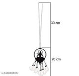 Black acrylic Lord Shiva dream catcher car ornament, positive vibes home decor showpiece