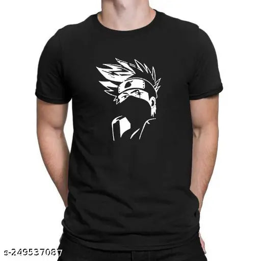 Naruto 100% Cotton Blend T-Shirt - Ultimate Anime Style, Indian made, features printed design, perfect for men's casual wear & anime fandom apparel