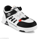 Boston 1 WHT & GREY synthetic leather boys shoe. Premium quality, comfortable fit, and distinctive style for children aged 4-12 years. Made in India