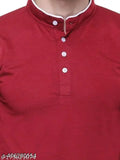 Stylish design, premium quality long sleeve cotton men's t-shirt in maroon or white color