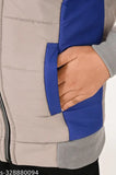 Multicolor reversible polyester winter jacket for kids, perfect for playful and warm winter days