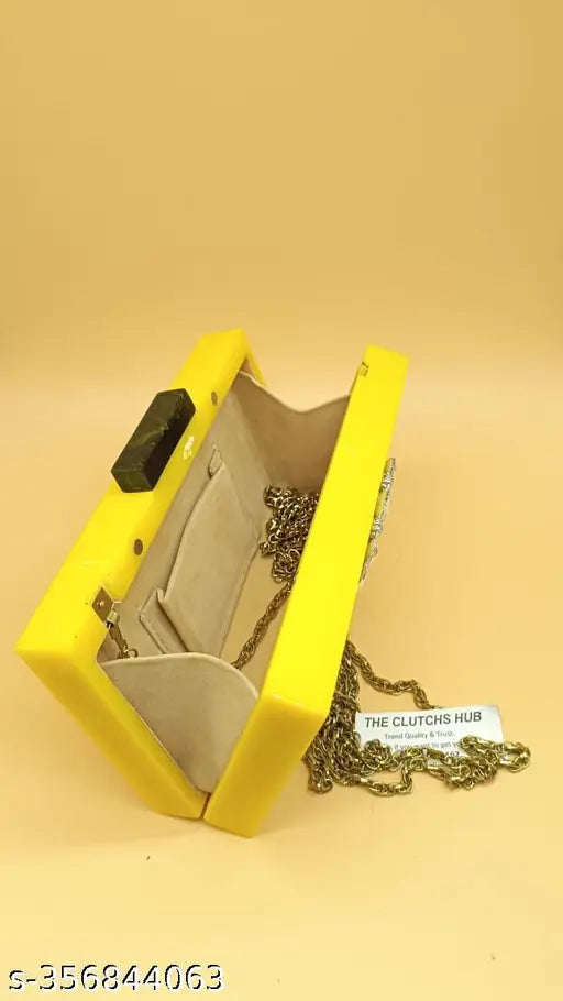 Designer resin handmade clutch bag, unique pattern embellished, ideal for bridal, casual, party wear