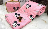 Glace cotton winter cartoon comforter, reversible & 250 TC, perfect for kids bed size 60 * 100 inches