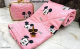 Glace cotton winter cartoon comforter, reversible & 250 TC, perfect for kids bed size 60 * 100 inches