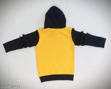 Kids cotton blend hoodie with monkey chest print, suitable for kids 230 gsm, size 4-5 years