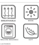 Sky color woolen fleece duvet cover, internally/externally warm, supersoft quality, 90x100 inches size, winter season