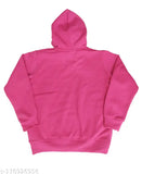 Cotton printed hoodie for girls, fun design in winter fleece GSM 290