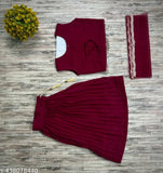 Georgette Lehenga for Kids, 4-7 Years, Indian ethnic wear, embroidered lehenga with art silk dupatta