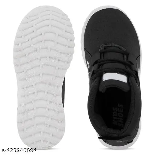 Black synthetic Redburg Kids LED light shoes for boys and girls, casual kids footwear with comfortable insoles