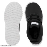 Black synthetic Redburg Kids LED light shoes for boys and girls, casual kids footwear with comfortable insoles