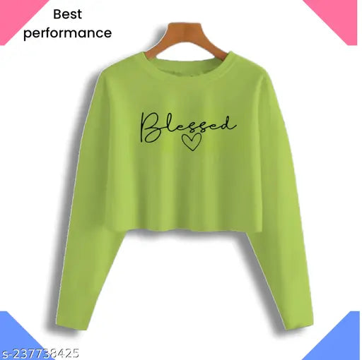 Urbane Ravishing Women's Long Sleeve Printed Cotton Top, biowash fabric for comfort and style