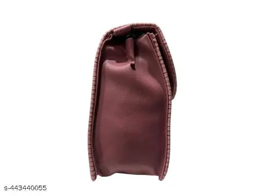 Mozi pink fabric slingbag, 2 compartments, self-designed, free size (8x6x3in), versatile women's and girls accessory