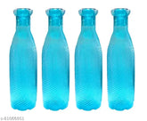 Multicolor unbreakable PP water bottle set (4 pieces), 1000ML capacity, BPA-free, food grade material for travel, office, shopping, sports, picnic, and school