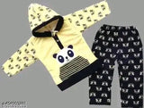 Boys wool sweater & pajama set (2pc), printed design for 0-12 months, Indian origin