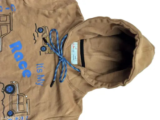 Pure cotton, super soft kids sweatshirt with long sleeves and cool printed fleece design. Available in sizes 7-8 Years (L: 19"), 9-10 Years, 11-12 Years (L: 21"), 13-14 Years (L: 24"), 15-16 Years (L: 26"), made in India