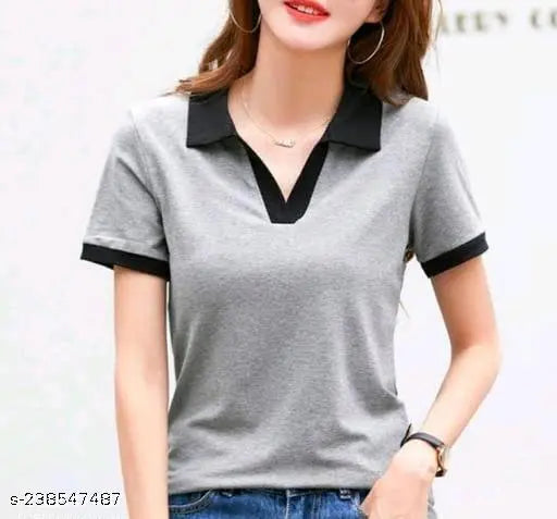 Belleza designs lycra women's short-sleeved solid t-shirt, size S (bust 30in), made in India