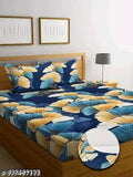 Cotton floral double bedsheet set with 2 pillow covers, superfine quality from GEIVA, inspired by Indian cultural heritage