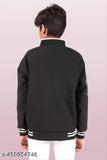 Style Jackets for Kids - Nylon full sleeve winter jacket, trendy and regular wear for boys aged 14-15 years, solid color design from India
