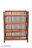 Multi-functional wooden bamboo shoe rack, ideal for storage and decorative plant stand (India)