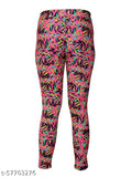 Printed spandex lycra slim fit Jeggings - stylish, stretchable, high waist workout trousers for girls & women